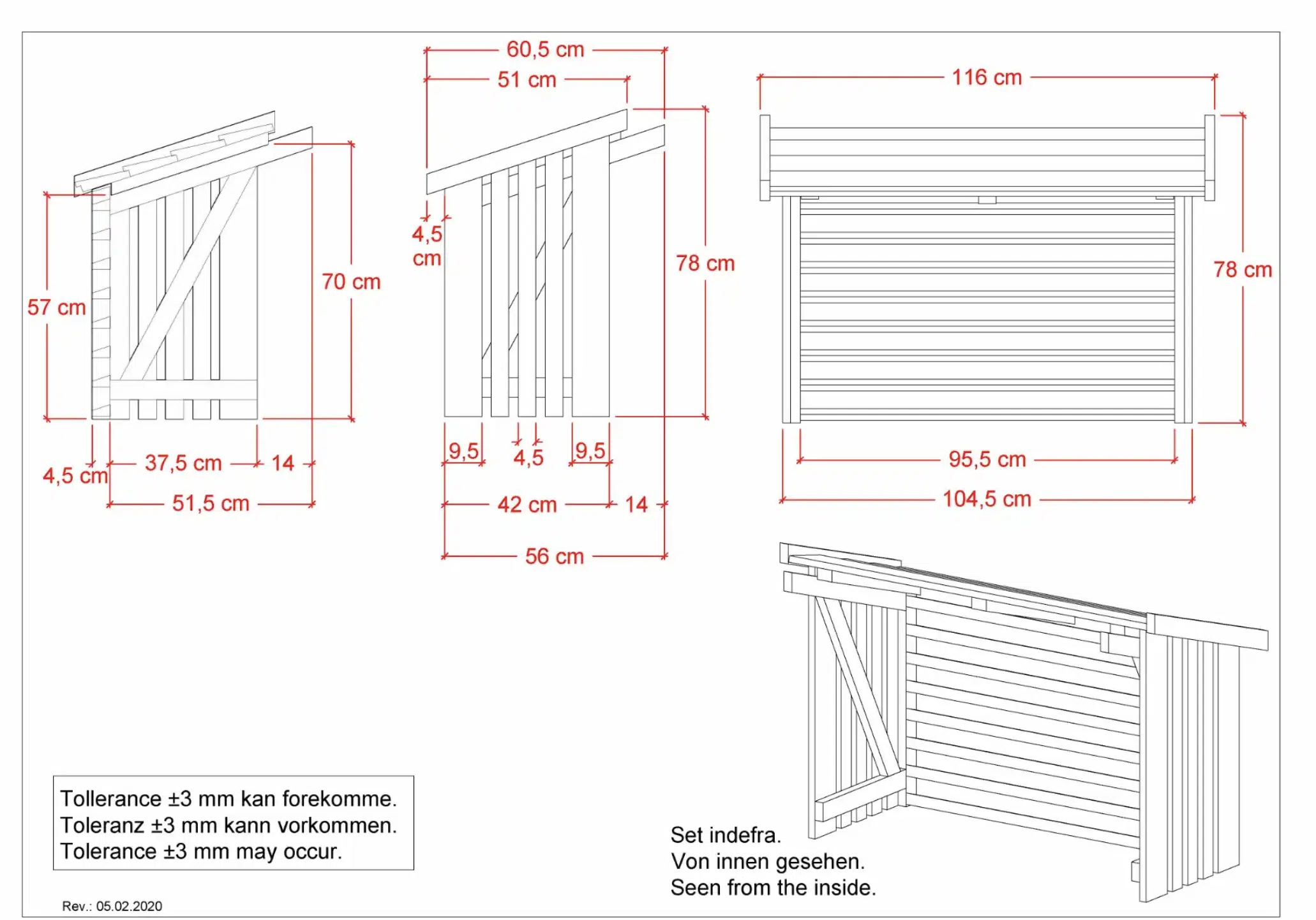 Trædække hvid - (LAGERSAG) - Billede 2